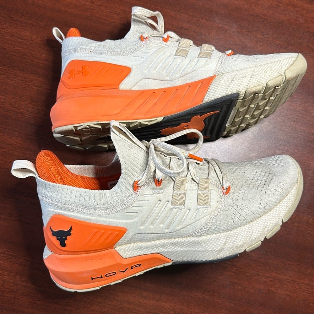Under Armour Project Rock 3 'Summit White Rogue Orange